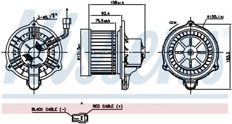 Моторчик пічки HYUNDAI i30/CEE\'D 1.4-2.0 07-12 NISSENS 87820