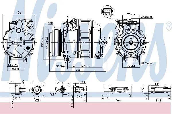 Компресор кондиціонера First Fit NISSENS 890037 (фото 1)