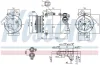 Компресор кондиціонера FOCUS III/MONDEO IV 2.0 TDCi 07-15 NISSENS 890040 (фото 1)