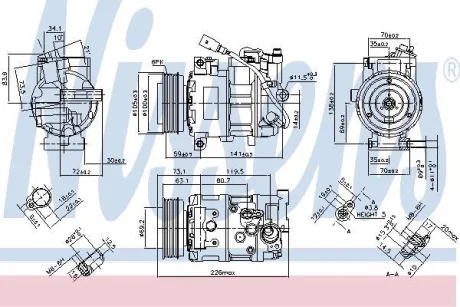 Компресор кондиціонера First Fit NISSENS 890048