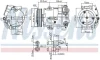 Компресор кондиціонера ASTRA/MERIVA 1.3-1.7 CDTI NISSENS 890058 (фото 1)