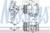 Компресор кондиціонера ACCORD VII/CR-V II 2.0-2.4 01-08 NISSENS 890128 (фото 1)