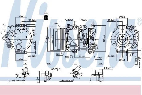 Компресор кондиціонера RX 350 06-08 NISSENS 890158
