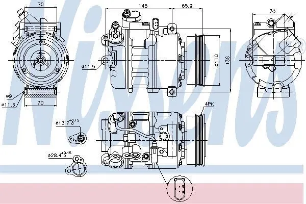Компресор кондиціонера First Fit NISSENS 89023 (фото 1)