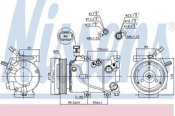 Компресор кондиціонера First Fit NISSENS 890235 (фото 1)