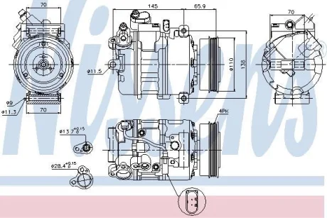 Компресор кондиціонера First Fit NISSENS 89023