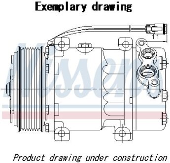 Компресор кондиціонера MONDEO V/TOURNEO/TRANSIT 1.5-1.6 TDCi 13- NISSENS 890250