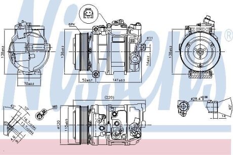Компресор кондиціонера First Fit NISSENS 890379