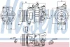 Компресор кондиціонера AUDI A4-A6/Q5 1.6-2.0 TDI 04-17 NISSENS 89052 (фото 1)