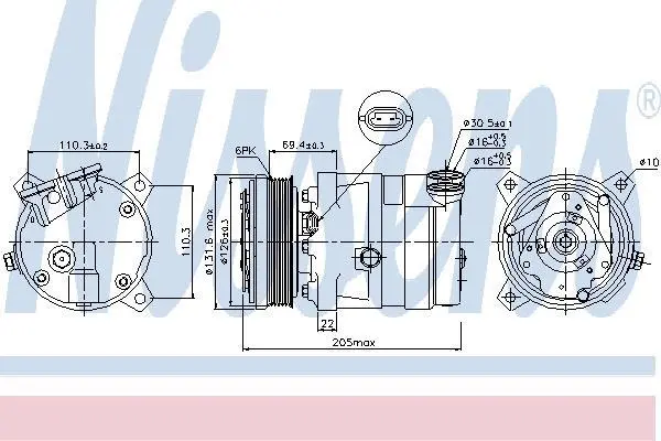 Компресор кондиціонера First Fit NISSENS 89058 (фото 1)
