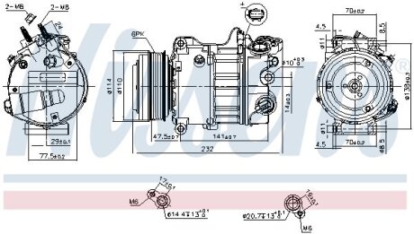 Компрессор кондиціонера First Fit NISSENS 890585