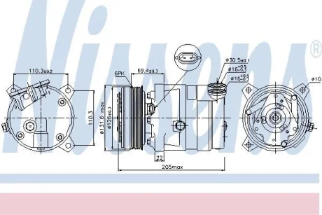 Компресор кондиціонера First Fit NISSENS 89058