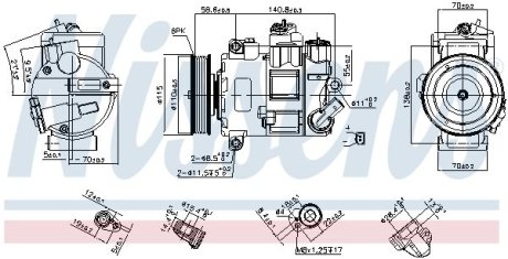 Компресор кондиціонера NISSENS 890632