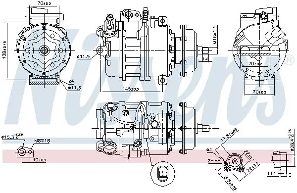 Компресор кондиціонера First Fit NISSENS 890635 (фото 1)