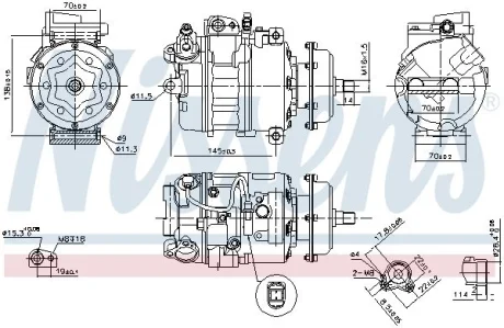 Компресор кондиціонера First Fit NISSENS 890635