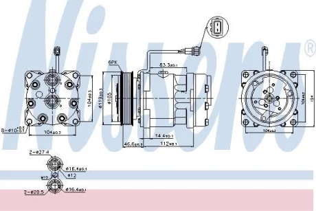 Компресор кондиціонера First Fit NISSENS 89083