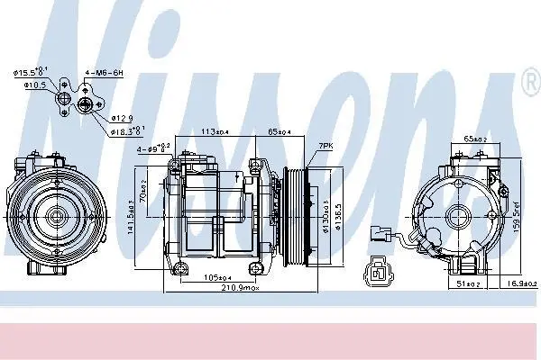 Компресор кондиціонера First Fit NISSENS 89084 (фото 1)