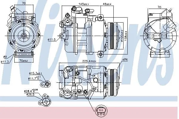 Компресор кондиціонера First Fit NISSENS 89116 (фото 1)