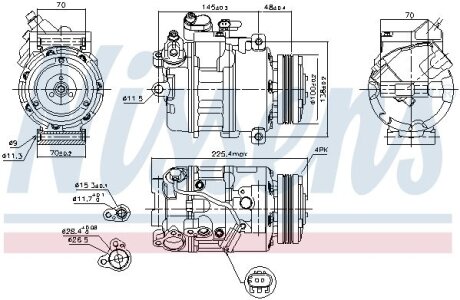 Фото компресор кондиціонера First Fit NISSENS 89116 Компресор кондиціонера First Fit NISSENS 89116