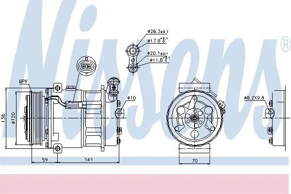 Компресор кондиціонера First Fit NISSENS 89124 (фото 1)