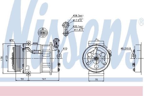 Компресор кондиціонера First Fit NISSENS 89124