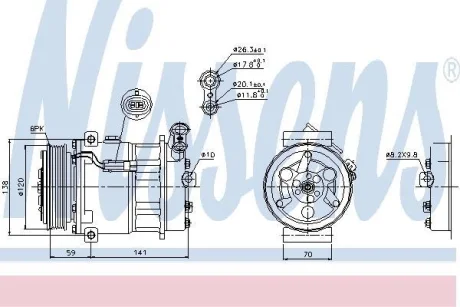 Компресор кондиціонера First Fit NISSENS 89124