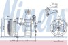 Компресор кондиціонера CROMA (194_)/VECTRA C (Z02) 1.6-2.2 02-11 NISSENS 89157 (фото 1)
