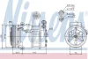 Компресор кондиціонера CROMA (194_)/VECTRA C (Z02) 1.6-2.2 02-11 NISSENS 89157 (фото 1)