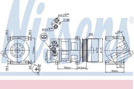 Компресор кондиціонера First Fit NISSENS 89202