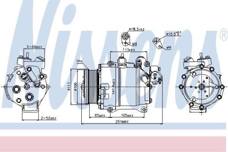 Компресор кондиціонера CR-V 2.4 09- NISSENS 89245