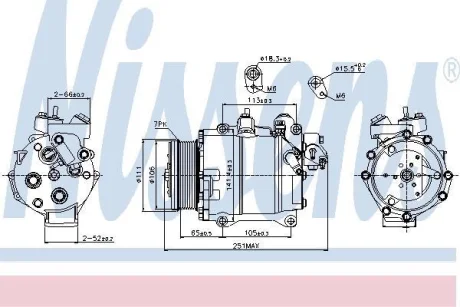 Компресор кондиціонера CR-V 2.4 09- NISSENS 89245