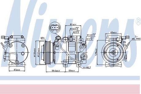 Компресор кондиціонера First Fit NISSENS 89305