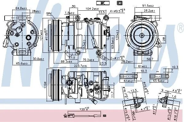 Компресор кондиціонера First Fit NISSENS 89351 (фото 1)