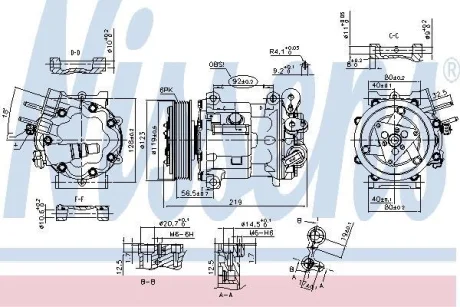 Компресор кондиціонера C5/407/607 1.6HDi/1.8-2.2i 04-11 NISSENS 89404