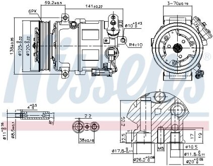 Фото компресор кондиціонера First Fit NISSENS 89497 Компресор кондиціонера First Fit NISSENS 89497