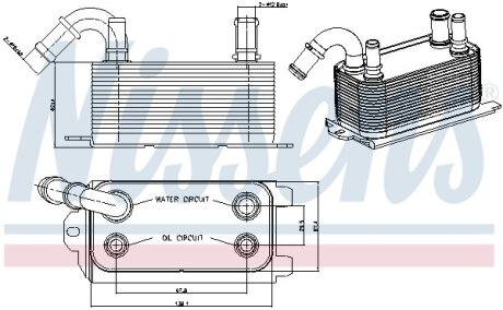 Радіатор оливний NISSENS 90661