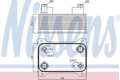 Радіатор оливний NISSENS 90747