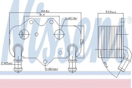 Радіатор масла Astra G/Vectra B/C 2.0/2.2 Di/DTi 96-05 NISSENS 90781