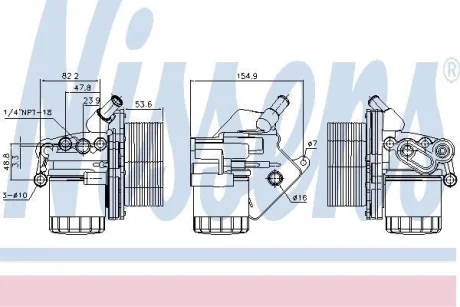 Радіатор масла JUMPER II/BOXER/TRANSIT 2.2 Hdi/TDCi 06- NISSENS 90893