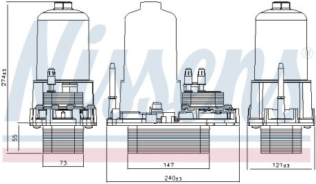 Радіатор оливний NISSENS 91120