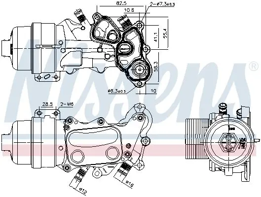 Радіатор оливний First Fit NISSENS 91167 (фото 1)
