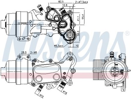 Охолоджувач мастила NISSENS 91167 (фото 1)