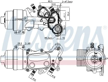 Радіатор оливний First Fit NISSENS 91167