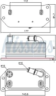 Радіатор оливний NISSENS 91188