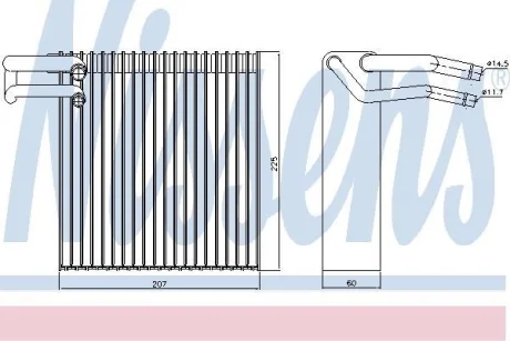 Випарник кондиціонера NISSENS 92188