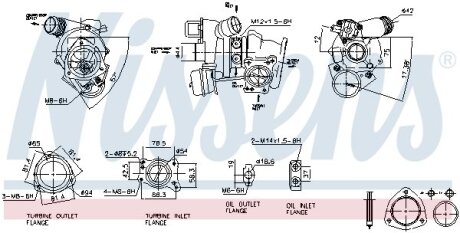 Турбіна CITROËN C4/C5/PEUGEOT 308/3008/5008/508 1.6 07- NISSENS 93282