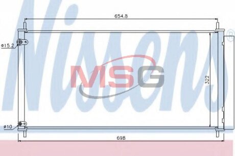 Фото радіатор кондиціонера First Fit NISSENS 940036 Радіатор кондиціонера First Fit NISSENS 940036