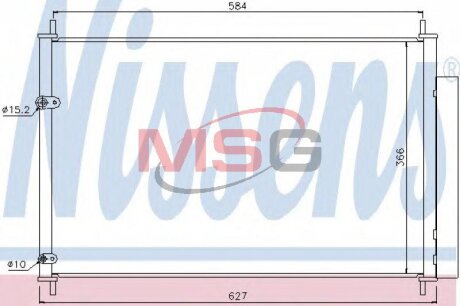 Фото конденсор NISSENS 940037 Конденсор NISSENS 940037