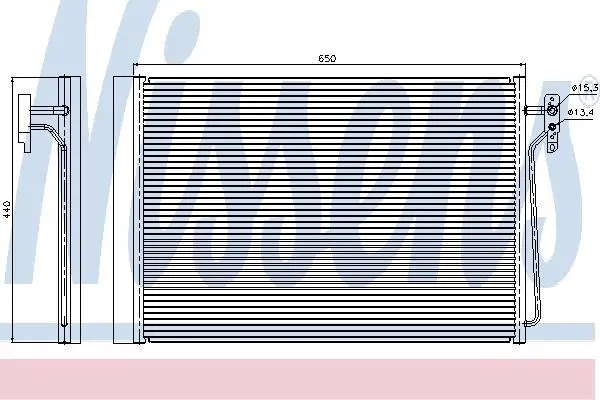 Радіатор кондиціонера First Fit NISSENS 940045 (фото 1)