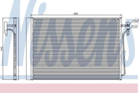 Радіатор кондиціонера First Fit NISSENS 940045